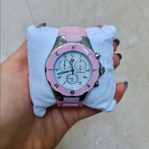 Michele Pink Tahitian Jelly Watch